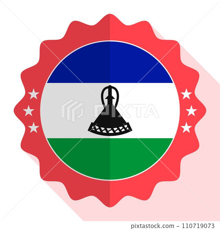 Lesotho quality emblem, label, sign, button. Vector illustration. Lesotho quality emblem, label, sign, button. Vector illustration. 110719073