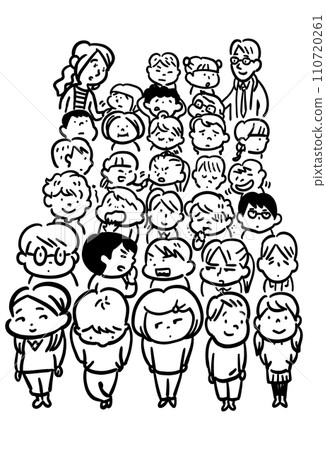 Line drawings of various children 110720261
