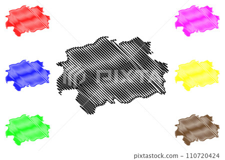 Kallakurichi district (Tamil Nadu State, Republic of India) map vector illustration, scribble sketch Kallakurichi map Kallakurichi district (Tamil Nadu State, Republic of India) map vector illustration, scribble sketch Kallakurichi map 110720424