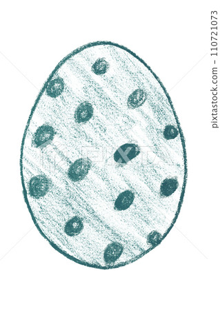 Draw green Easter eggs isolated on a white background. Draw green Easter eggs isolated on a white background. 110721073