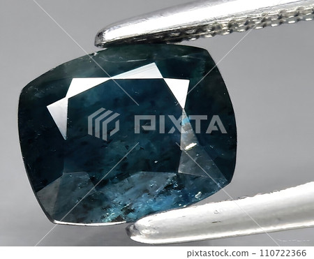 natural blue sapphire gem on the background natural blue sapphire gem on the background 110722366