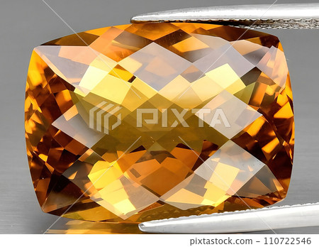 natural yellow citrine quartz gem on the background natural yellow citrine quartz gem on the background 110722546