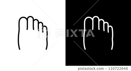 簡單的美甲沙龍圖標 簡單的美甲沙龍圖標 110722648