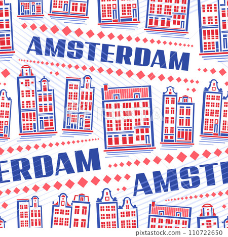 Vector Amsterdam Seamless Pattern 110722650