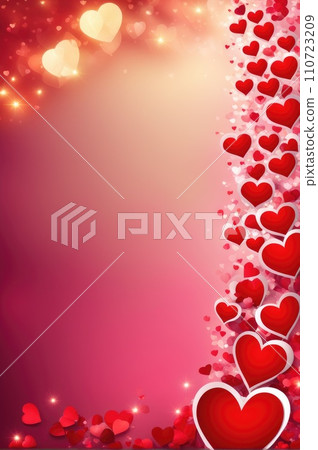 saint valentine's day background with copy space. Holiday love backdrop with hearts saint valentine's day background with copy space. Holiday love backdrop with hearts 110723209