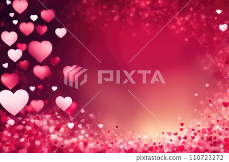 saint valentine's day background with copy space. Holiday love backdrop with hearts saint valentine's day background with copy space. Holiday love backdrop with hearts 110723272