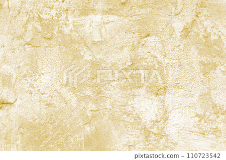 Stucco plaster surface background texture of yellow and white painted cement, concrete wall Stucco plaster surface background texture of yellow and white painted cement, concrete wall 110723542