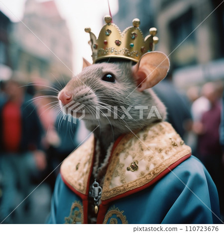 Mouse king, fantastic creature, mouse in ancient royal clothes, unusual animal, creative avatar Mouse king, fantastic creature, mouse in ancient royal clothes, unusual animal, creative avatar 110723676
