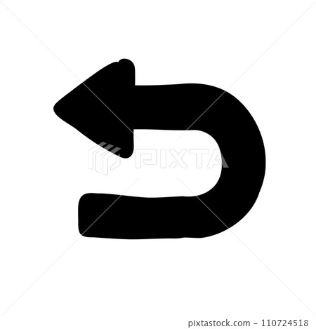 Hand drawn style cute back icon 110724518