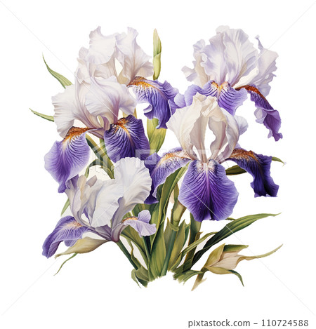 rogue rose iris print on white tile, in the style detailed botanical studies rogue rose iris print on white tile, in the style detailed botanical studies 110724588