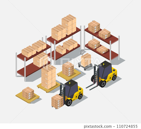 Isometric warehouse Isometric warehouse 110724855