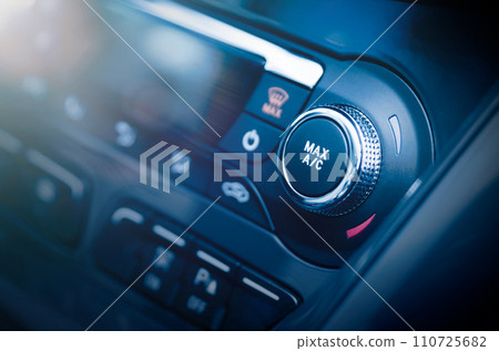 Air condition button in modern car 110725682