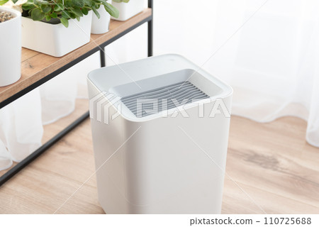 Modern air humidifier in living room Modern air humidifier in living room 110725688