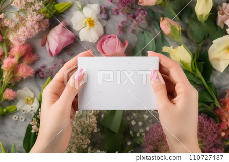 Chic Nail Art Mockup: Business Card Beauty Scene Chic Nail Art Mockup: Business Card Beauty Scene 110727487