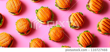 Perfectly Organized Burger Array Perfectly Organized Burger Array 110727488