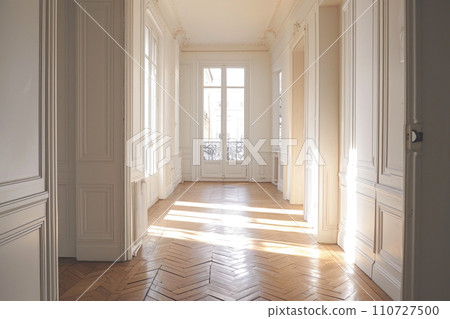 Sleek Sophistication: Minimalist Parisian Hallway 110727500