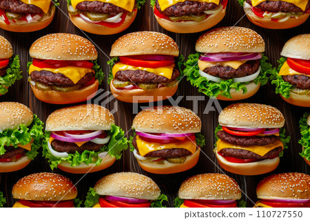 Symmetrical Burger Elegance Unveiled Symmetrical Burger Elegance Unveiled 110727550