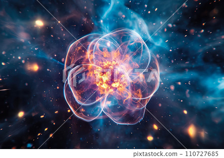 Subatomic Symphony: Nucleus Surrounded by Electrons Subatomic Symphony: Nucleus Surrounded by Electrons 110727685