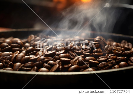 Aromatic Fumes from Roasting Coffee 110727794
