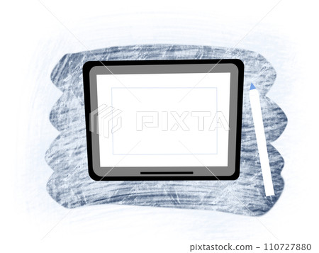 Tablet seen from above Tablet seen from above 110727880