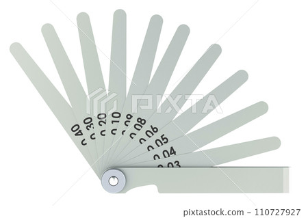 Stainless Steel Feeler Gauge, 3D rendering 110727927