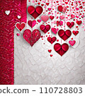 AI-generated content. Abstract background for valentine's day (AI) 110728803