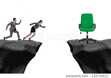 Business people competing for promotion Business people competing for promotion 110728812