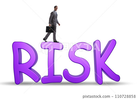 Risk management concept with letters Risk management concept with letters 110728858