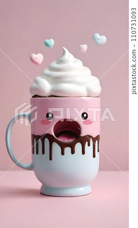Kawaii cup of coffee drawing cartoon artwork Kawaii cup of coffee drawing cartoon artwork 110731093