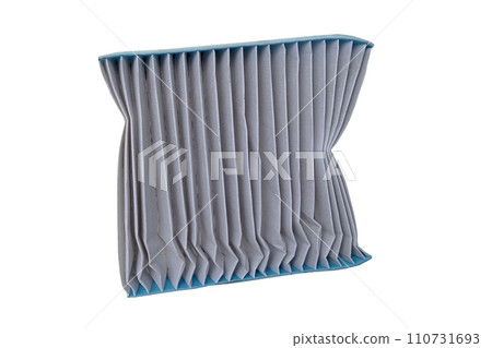 Close up of used car air filter was replaced. 110731693