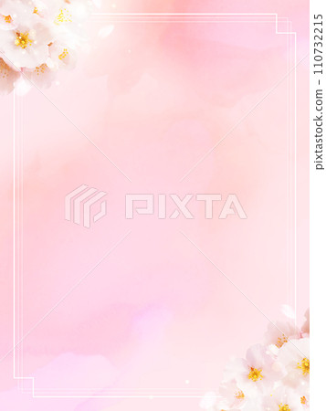 天然櫻花相框材質 110732215