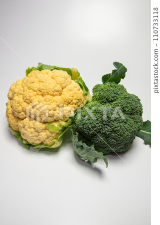 Fresh cauliflower and broccoli Fresh cauliflower and broccoli 110733118