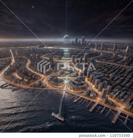 Buildings/Buildings/Sceneries/Tourist Spots/Aerial Photos (Classic Design) AI Generation 110733300