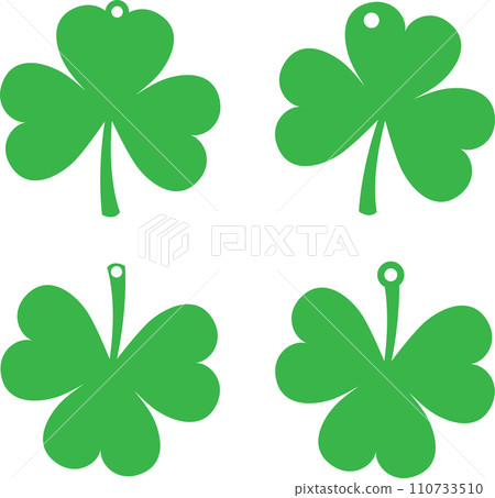 Shamrock Earrings. Green Clove Earringsr, So Lucky, Shamrock, Lucky Clover Vector Illustration File Shamrock Earrings. Green Clove Earringsr, So Lucky, Shamrock, Lucky Clover Vector Illustration File 110733510