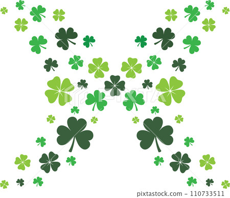 Green Clover, So Lucky, Shamrock, Lucky Clover Vector Illustration File Green Clover, So Lucky, Shamrock, Lucky Clover Vector Illustration File 110733511