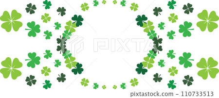 Green Clover, So Lucky, Shamrock, Lucky Clover Vector Illustration File Green Clover, So Lucky, Shamrock, Lucky Clover Vector Illustration File 110733513