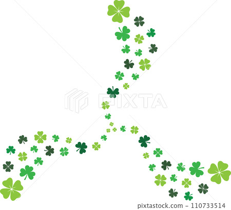 Green Clover, So Lucky, Shamrock, Lucky Clover Vector Illustration File Green Clover, So Lucky, Shamrock, Lucky Clover Vector Illustration File 110733514