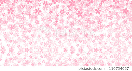 Cherry blossoms Japanese pattern watercolor background Cherry blossoms Japanese pattern watercolor background 110734067