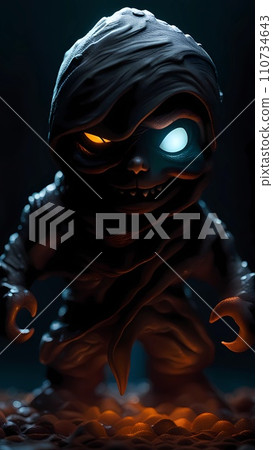 scary monster in dark room scary monster in dark room 110734643