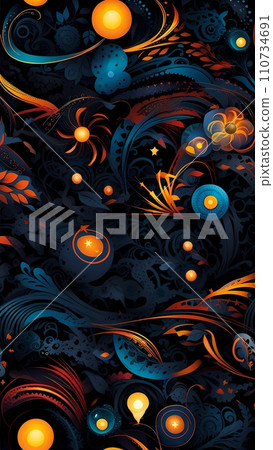 abstract background with fractal pattern abstract background with fractal pattern 110734691