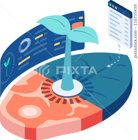 Isometric Plant Based Meat with Ingredient Data 110735439