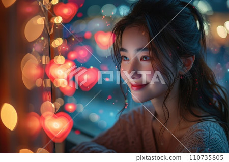AI-generated content. single person use online dating app service for chat and web network pragma AI-generated content. single person use online dating app service for chat and web network pragma 110735805