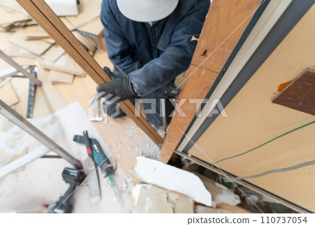 房屋裝修拆除施工現場 110737054