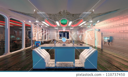 bedroom in a spaceship bedroom in a spaceship 110737450