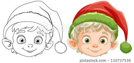 "Christmas Elf: From Sketch to Color" "Christmas Elf: From Sketch to Color" 110737530