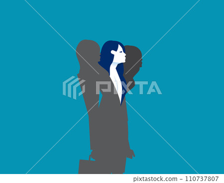 Businessman coming from shell. Business vector illustration 110737807