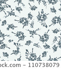 Floral pattern, freesia seamless pattern, spring illustration, textile, wallpaper, wrapping paper, 110738079