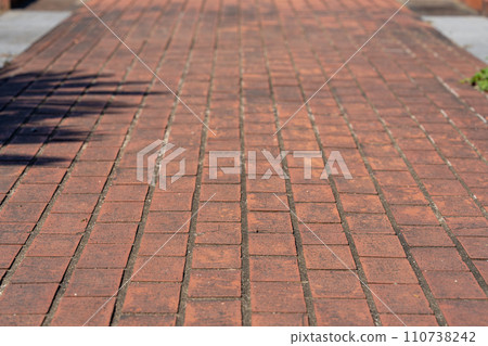 Image material: brick sidewalk Image material: brick sidewalk 110738242