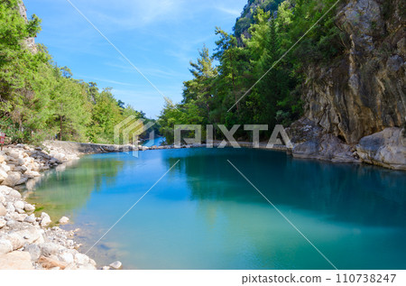 Beautiful view of mountain lake in Goynuk Canyon, Turkey 110738247