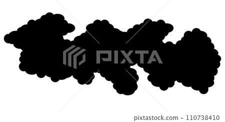 Clouds sea of clouds silhouette icon Clouds sea of clouds silhouette icon 110738410